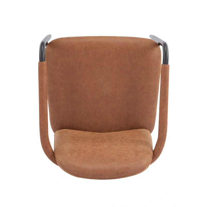 Sedie da pranzo imbottite, Espresso/Beige e Cachi/Nero, Set da 2