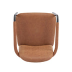 Sedie da pranzo imbottite, Espresso/Beige e Cachi/Nero, Set da 2