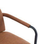 Sedie da pranzo imbottite, Espresso/Beige e Cachi/Nero, Set da 2
