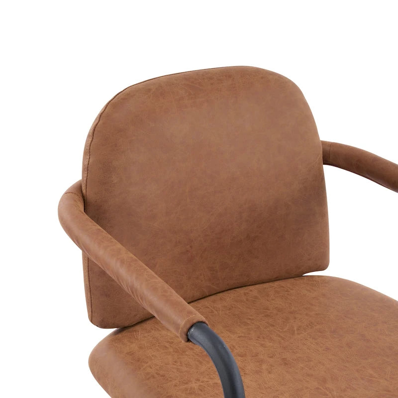 Sedie da pranzo imbottite, Espresso/Beige e Cachi/Nero, Set da 2