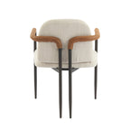 Sedie da pranzo imbottite, Espresso/Beige e Cachi/Nero, Set da 2