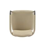 Sedie da pranzo imbottite, Espresso/Beige e Cachi/Nero, Set da 2
