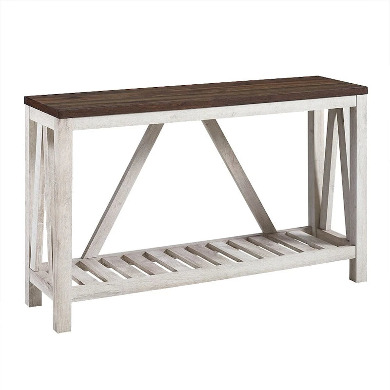 Consolle A-Frame | Rovere rustico / Rovere bianco / Rovere grigio sbiancato / Marmo