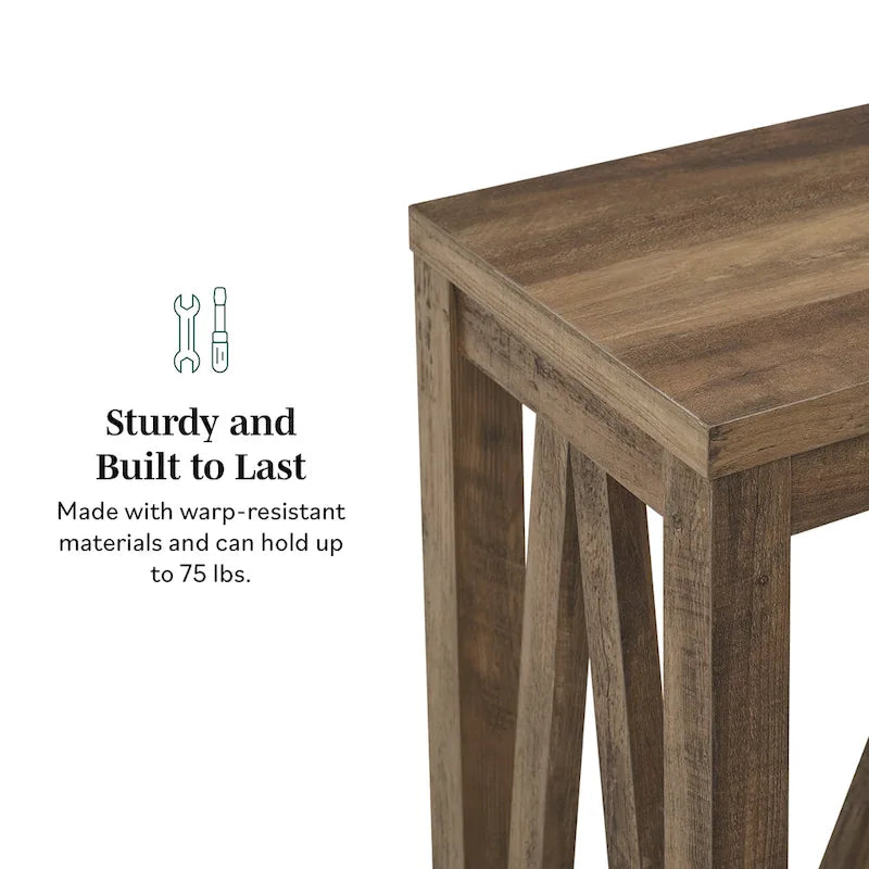 Consolle A-Frame | Rovere rustico / Rovere bianco / Rovere grigio sbiancato / Marmo