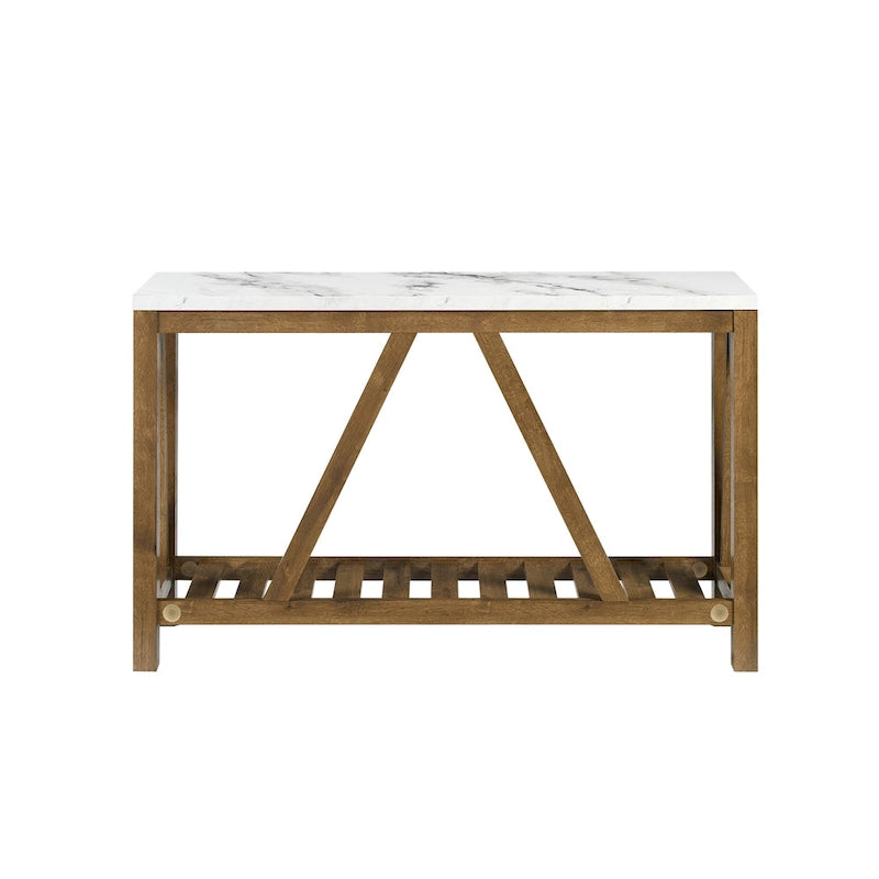 Consolle A-Frame | Rovere rustico / Rovere bianco / Rovere grigio sbiancato / Marmo