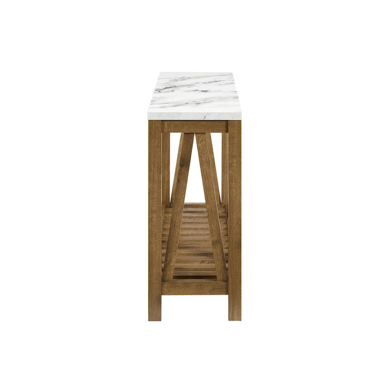 Consolle A-Frame | Rovere rustico / Rovere bianco / Rovere grigio sbiancato / Marmo