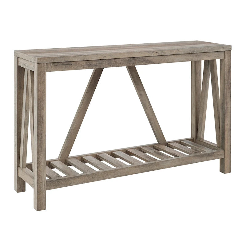 Consolle A-Frame | Rovere rustico / Rovere bianco / Rovere grigio sbiancato / Marmo