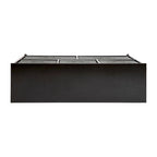 Comò con 5 cassetti, Bianco/Grigio e Nero/Grigio, Cassetti in tessuto, Montaggio per 1 persona