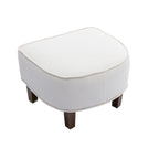 Poltrona a botte Mid-Century multicolore con poggiapiedi, 1 posto