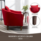 Poltrona a botte Mid-Century multicolore con poggiapiedi, 1 posto