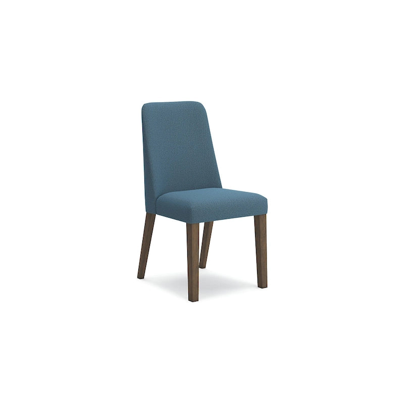 Sedia da pranzo imbottita, set da 2 – Giallo / Carbone / Verde acqua