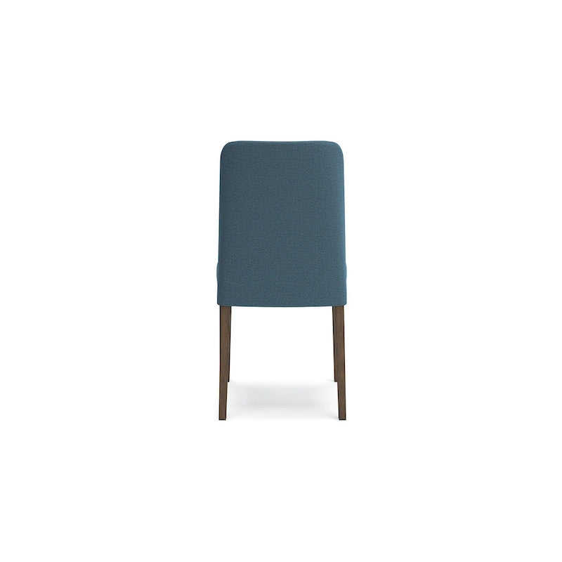 Sedia da pranzo imbottita, set da 2 – Giallo / Carbone / Verde acqua