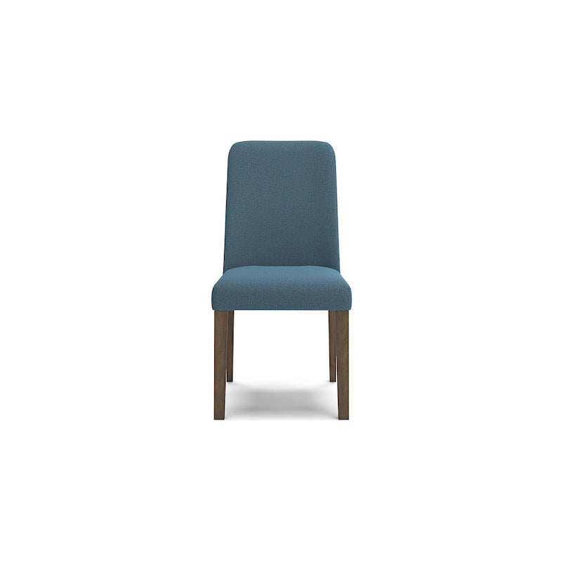Sedia da pranzo imbottita, set da 2 – Giallo / Carbone / Verde acqua