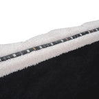 Letto imbottito con piattaforma a righe beige/grigio con letto estraibile – Matrimoniale francese/Matrimoniale, 2 posti letto