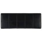 Panca contenitore in similpelle marrone/nera/crema, seduta singola – 119 cm L x 46 cm P x 43 cm A