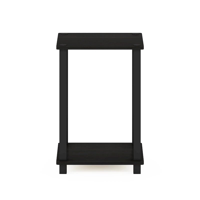 Tavolino da Salotto Espresso/Quercia francese/Pino ambrato/Bianco con Ripiano Contenitore, Singolo