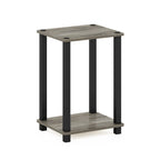 Tavolino da Salotto Espresso/Quercia francese/Pino ambrato/Bianco con Ripiano Contenitore, Singolo