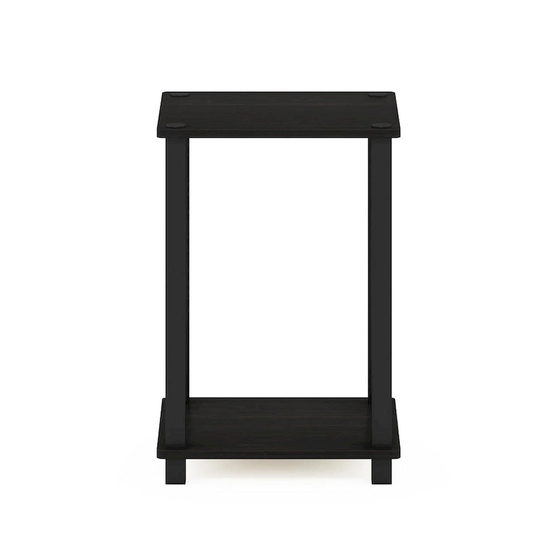 Tavolino da Salotto Espresso/Quercia francese/Pino ambrato/Bianco con Ripiano Contenitore, Singolo