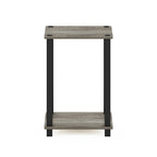 Tavolino da Salotto Espresso/Quercia francese/Pino ambrato/Bianco con Ripiano Contenitore, Singolo