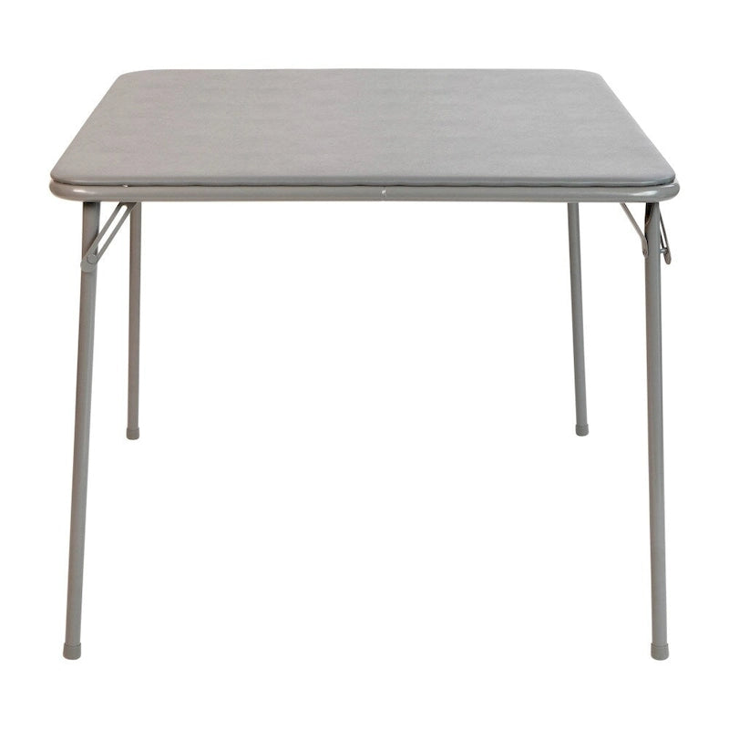 Tavolo pieghevole quadrato nero/marrone/grigio – 4 posti a sedere