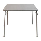 Tavolo pieghevole quadrato nero/marrone/grigio – 4 posti a sedere