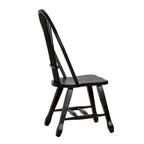 Sedia da pranzo Black Windsor Sheaf Back, set da 2