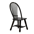 Sedia da pranzo Black Windsor Sheaf Back, set da 2