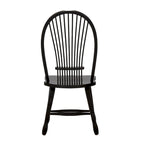 Sedia da pranzo Black Windsor Sheaf Back, set da 2