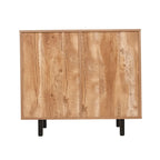 Mobile credenza/bar grigio/marrone chiaro/nero – spazio contenitivo aperto e chiuso, utente singolo