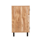 Mobile credenza/bar grigio/marrone chiaro/nero – spazio contenitivo aperto e chiuso, utente singolo