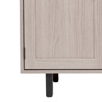 Mobile credenza/bar grigio/marrone chiaro/nero – spazio contenitivo aperto e chiuso, utente singolo