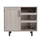 Mobile credenza/bar grigio/marrone chiaro/nero – spazio contenitivo aperto e chiuso, utente singolo