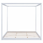 Letto a baldacchino King Size con gambe di supporto