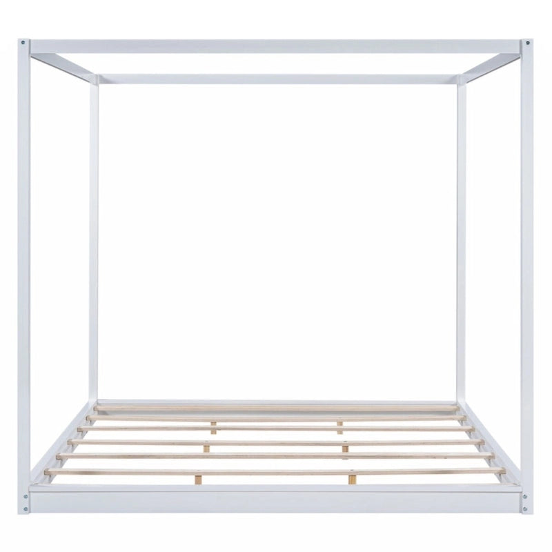 Letto a baldacchino King Size con gambe di supporto