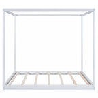 Letto a baldacchino King Size con gambe di supporto
