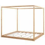 Letto a baldacchino King Size con gambe di supporto