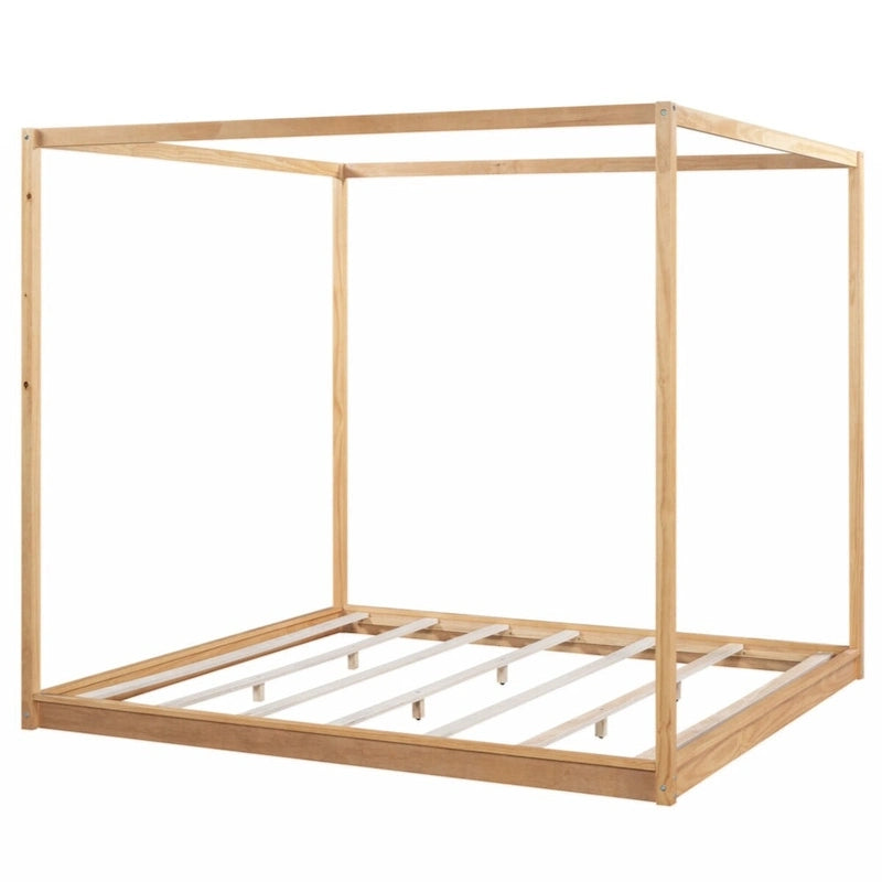 Letto a baldacchino King Size con gambe di supporto