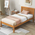 Struttura letto a piattaforma White/Espresso/Quercia con testiera, singolo/matrimoniale/queen, 1-2 persone