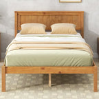 Struttura letto a piattaforma White/Espresso/Quercia con testiera, singolo/matrimoniale/queen, 1-2 persone