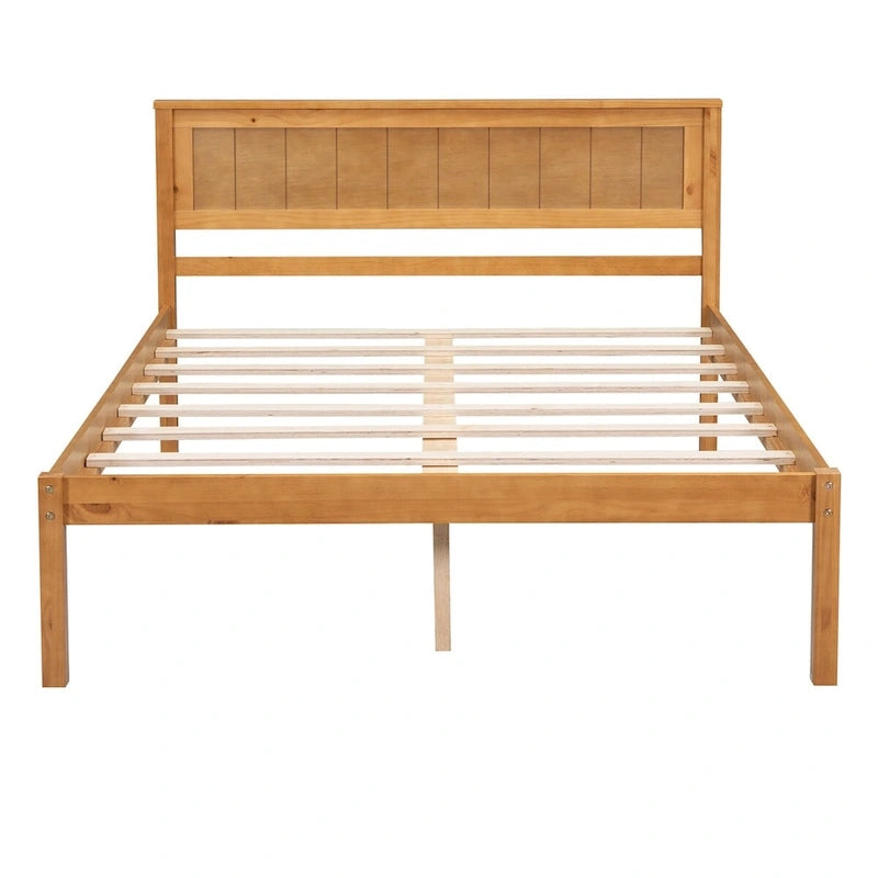 Struttura letto a piattaforma White/Espresso/Quercia con testiera, singolo/matrimoniale/queen, 1-2 persone
