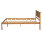 Struttura letto a piattaforma White/Espresso/Quercia con testiera, singolo/matrimoniale/queen, 1-2 persone
