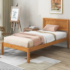 Struttura letto a piattaforma White/Espresso/Quercia con testiera, singolo/matrimoniale/queen, 1-2 persone