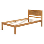 Struttura letto a piattaforma White/Espresso/Quercia con testiera, singolo/matrimoniale/queen, 1-2 persone