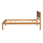 Struttura letto a piattaforma White/Espresso/Quercia con testiera, singolo/matrimoniale/queen, 1-2 persone