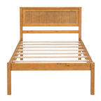 Struttura letto a piattaforma White/Espresso/Quercia con testiera, singolo/matrimoniale/queen, 1-2 persone