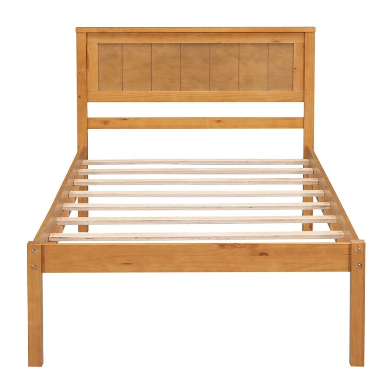 Struttura letto a piattaforma White/Espresso/Quercia con testiera, singolo/matrimoniale/queen, 1-2 persone