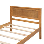 Struttura letto a piattaforma White/Espresso/Quercia con testiera, singolo/matrimoniale/queen, 1-2 persone
