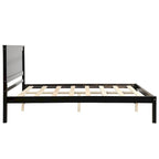 Struttura letto a piattaforma White/Espresso/Quercia con testiera, singolo/matrimoniale/queen, 1-2 persone