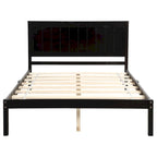 Struttura letto a piattaforma White/Espresso/Quercia con testiera, singolo/matrimoniale/queen, 1-2 persone
