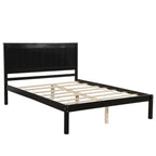 Struttura letto a piattaforma White/Espresso/Quercia con testiera, singolo/matrimoniale/queen, 1-2 persone